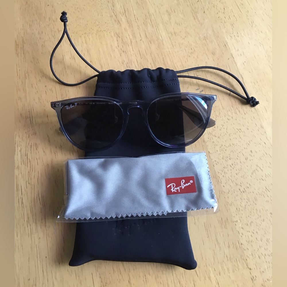 Ray-Ban Erika Sunglasses Transparent Blue